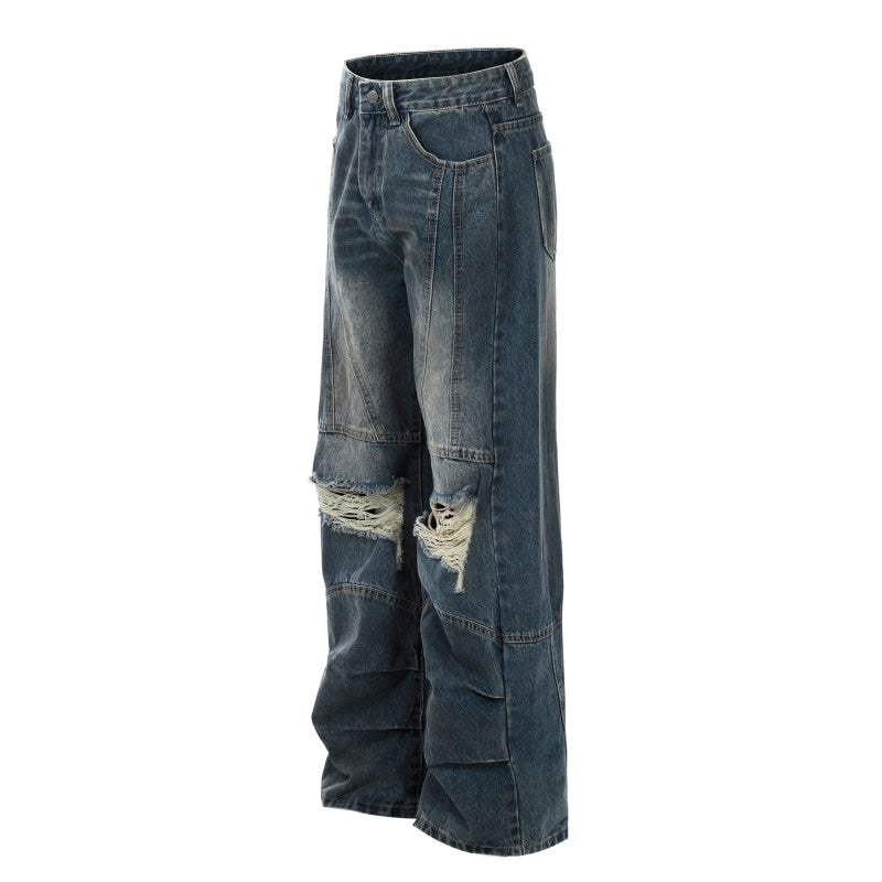 American-style streetwear harem pants Grunge Pleated Lower Leg Streetwear Pants