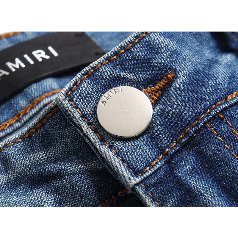 AMIRI Jeans High-quality distressed pure cotton