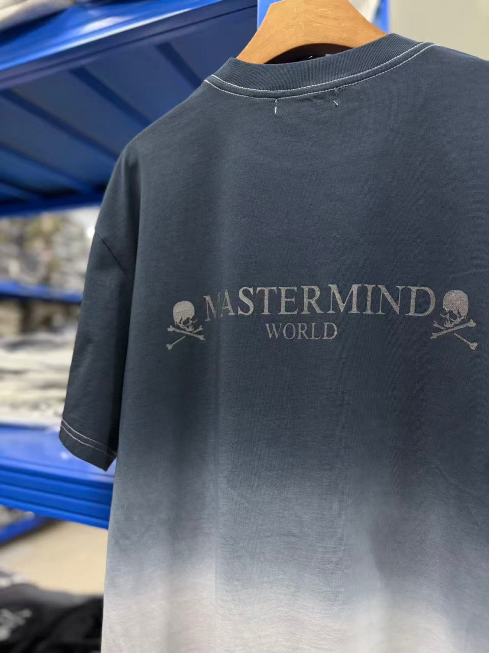 Vintage style washed summer wear T shirt Gradient color 260G pure cotton high-quality streetwear