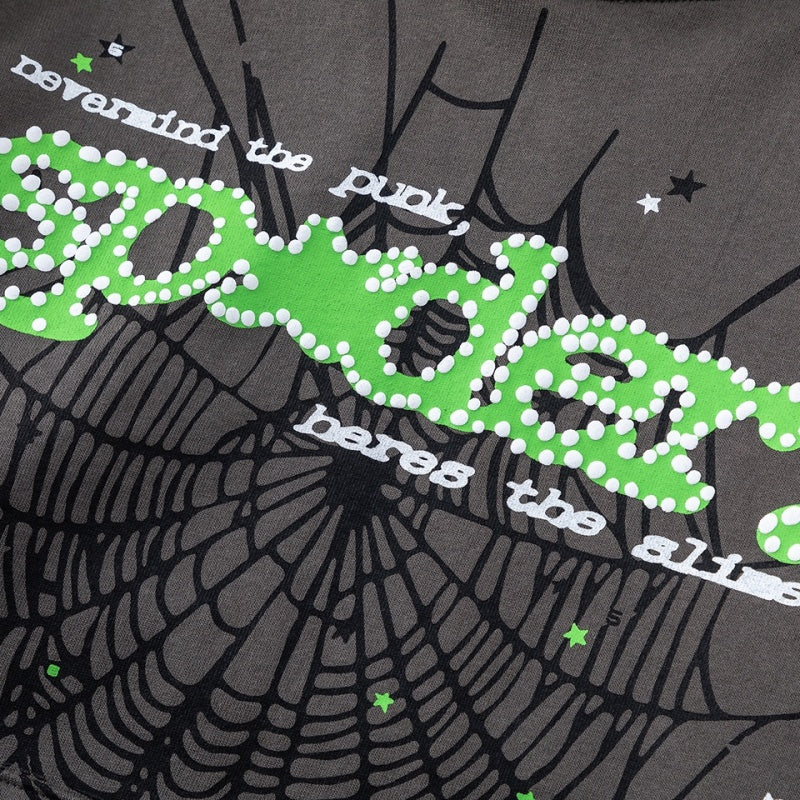 Spiderweb hoodie & sweatpants 2 piece set High-quality pure cotton for autumn and winter