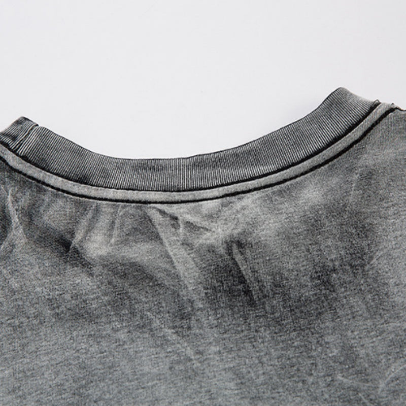 Unisex vintage camisole Black gradient metal