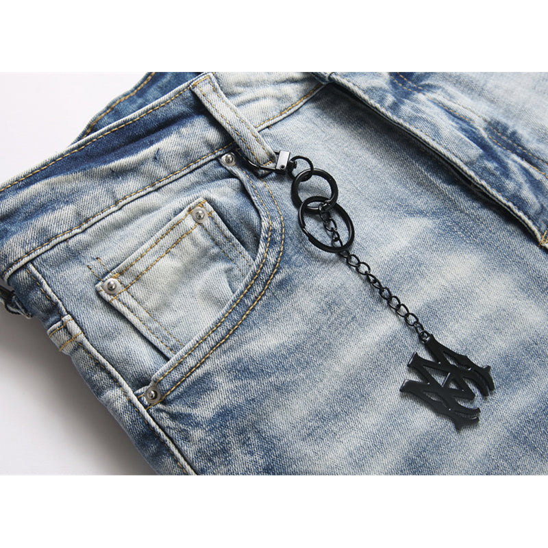 AMIRI Jeans High-quality distressed pure cotton