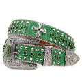 Hip-hop punk rhinestone belt cross accessories