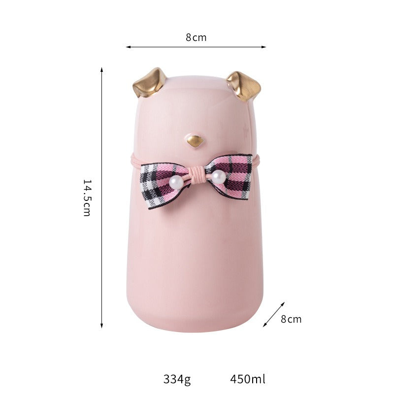 Pet Urn Ceramic Urn Moisture-proof Sealed Pet Urn Puppy Dog Death Cremation Hair Storage Jar Pet Aftermath