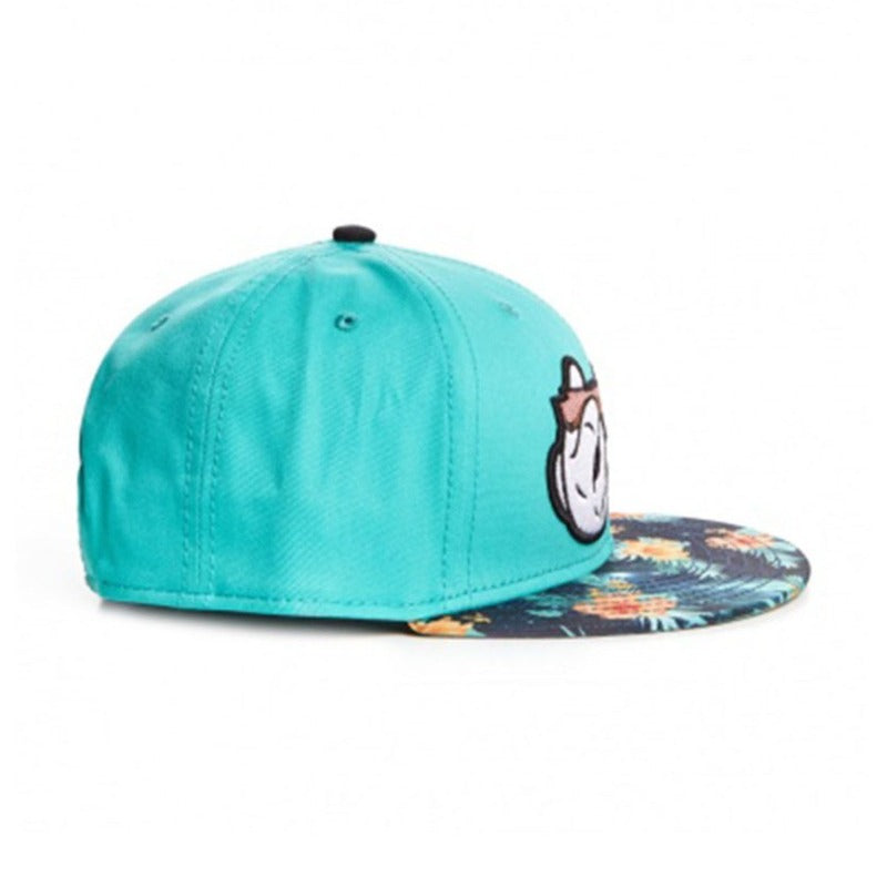 Trendy flat brimmed snapback hatscartoon hands