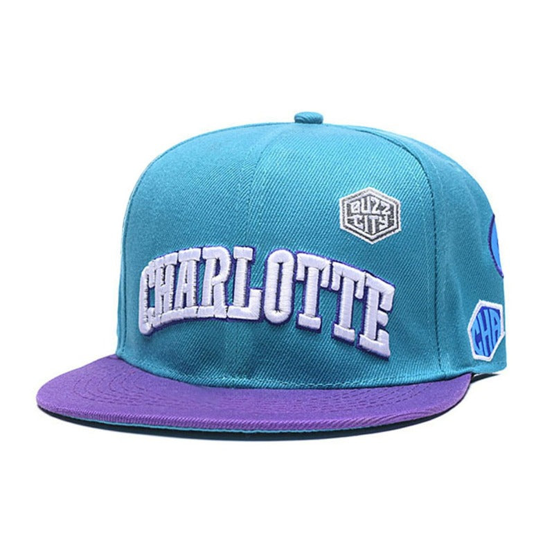 Trendy flat brimmed snapback hatscharlotteletter