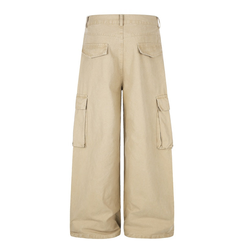 American-style streetwear harem pants Soft Twill Oversized Wide Silhouette