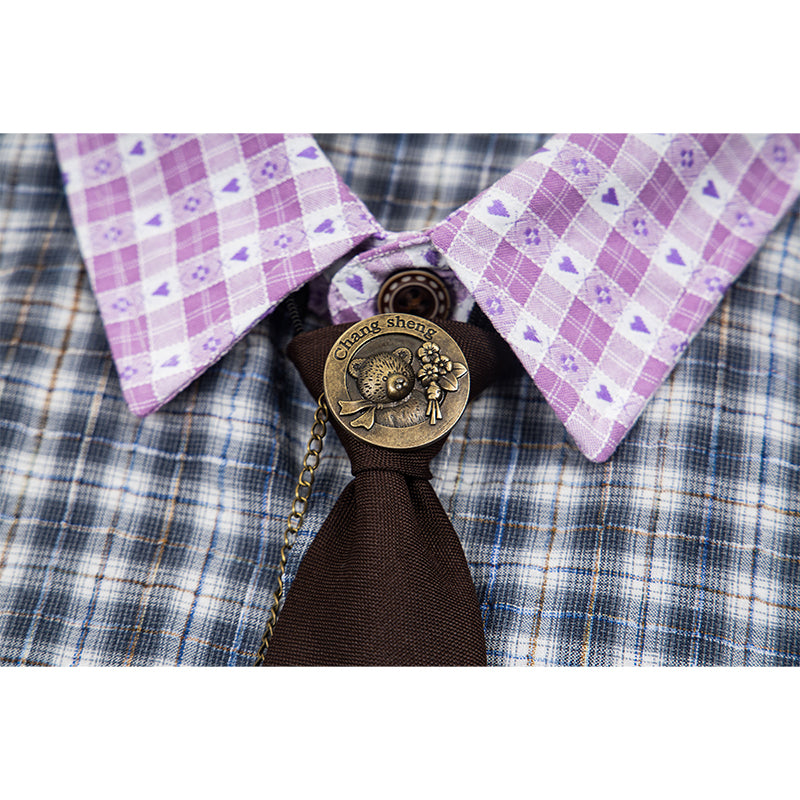 Unisex vintage T-shirt Polo shirt with a stand-up collar