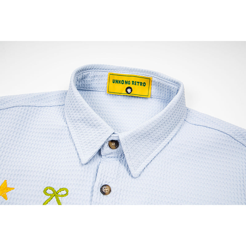 Unisex vintage T-shirt Polo shirt with a stand-up collar