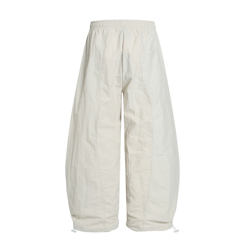 American-style streetwear harem pants Subtle Mini Logo Multi Solid Color Option