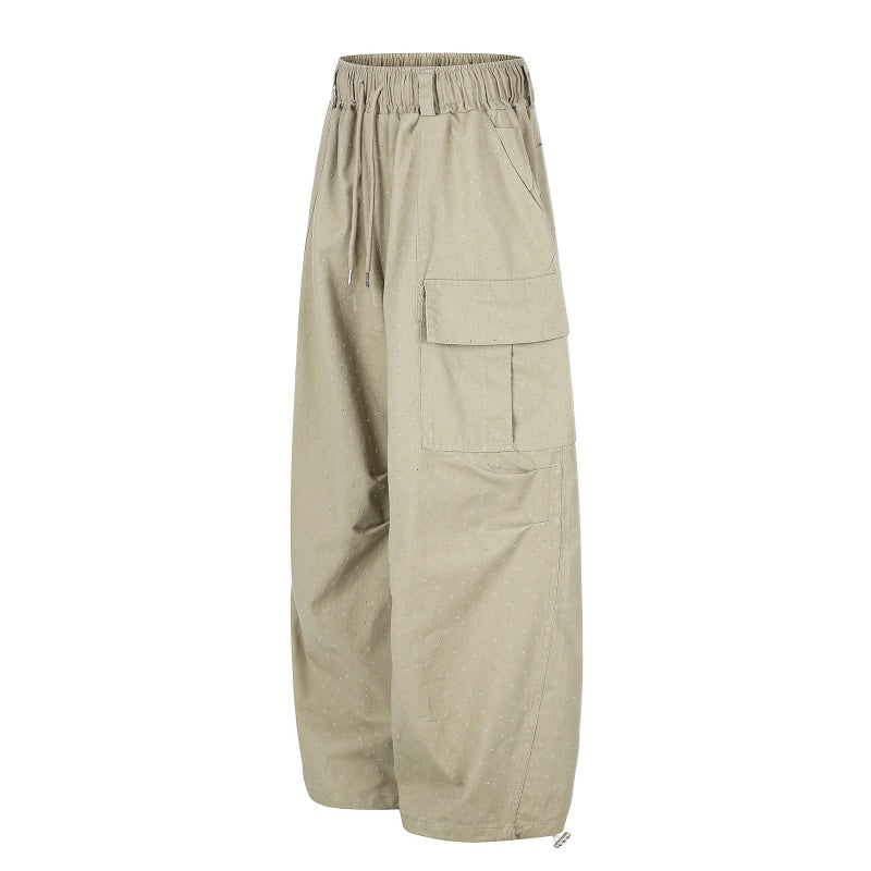 American-style streetwear harem pants Loose Pleated Quick Dry Parachute Apparel