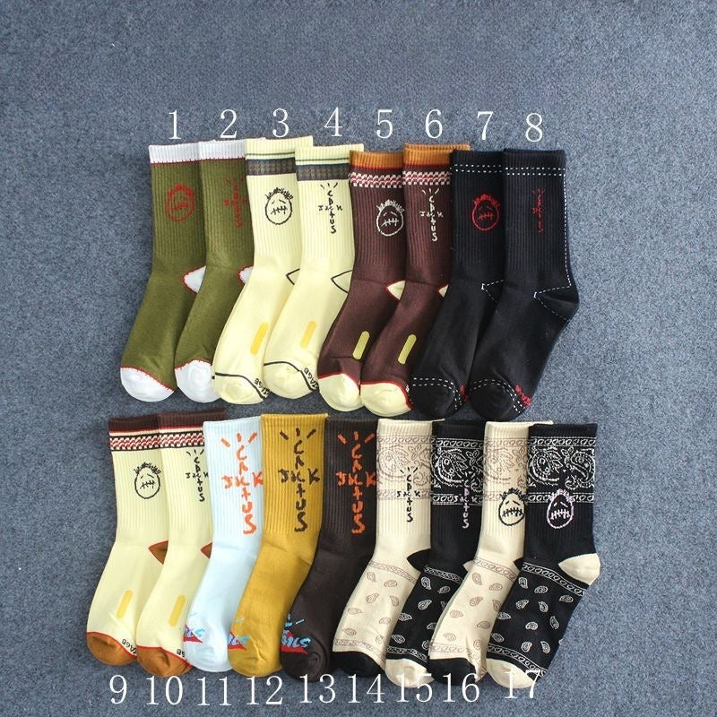 Men socks spring and summer long tube