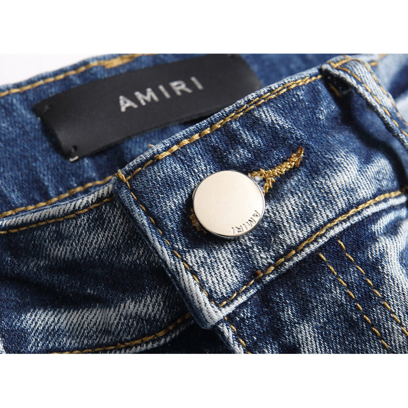 AMIRI Jeans High-quality distressed pure cotton