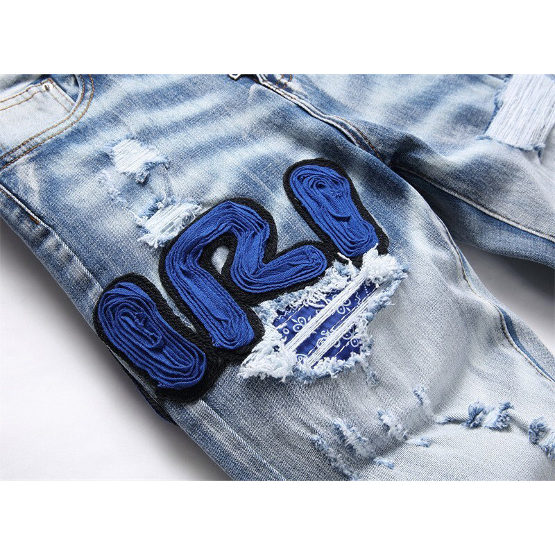 AMIRI Jeans High-quality distressed pure cotton