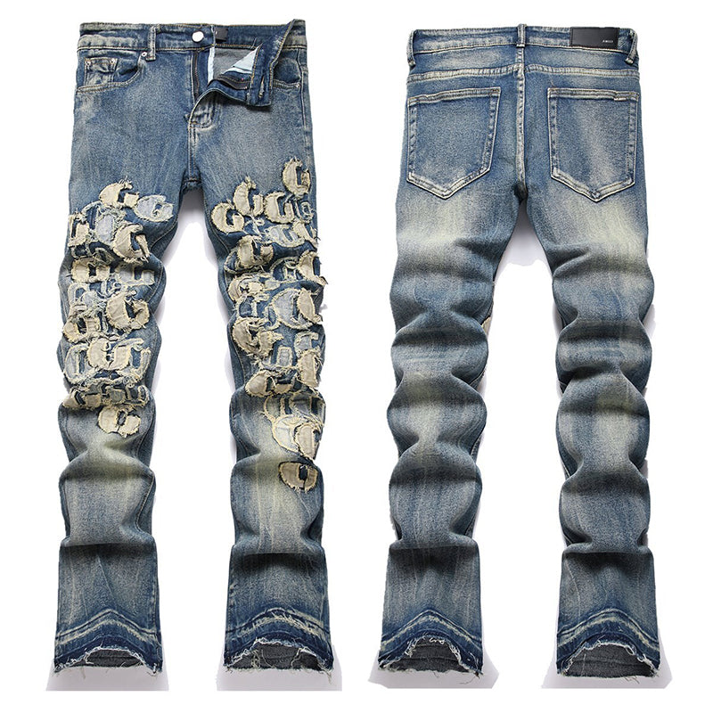 AMIRI Jeans High-quality distressed pure cotton