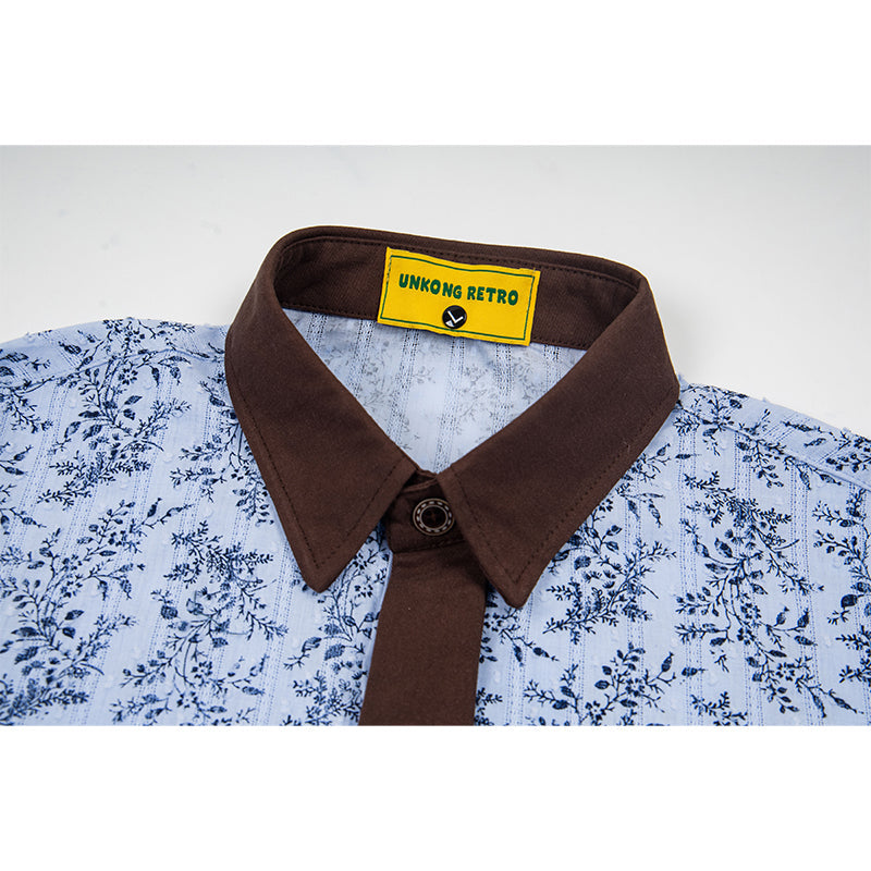 Unisex vintage T-shirt Polo shirt with a stand-up collar