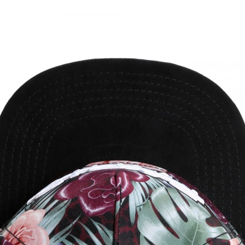 Trendy flat brimmed snapback hatsadjustable flower letterparis
