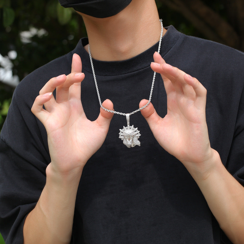 Jewelry Rap ins Zircon Necklace Pendant Egypt Pieces Far East Jesus Pieces