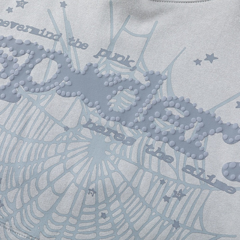 Spiderweb hoodie & sweatpants 2 piece set High-quality pure cotton for autumn and winter