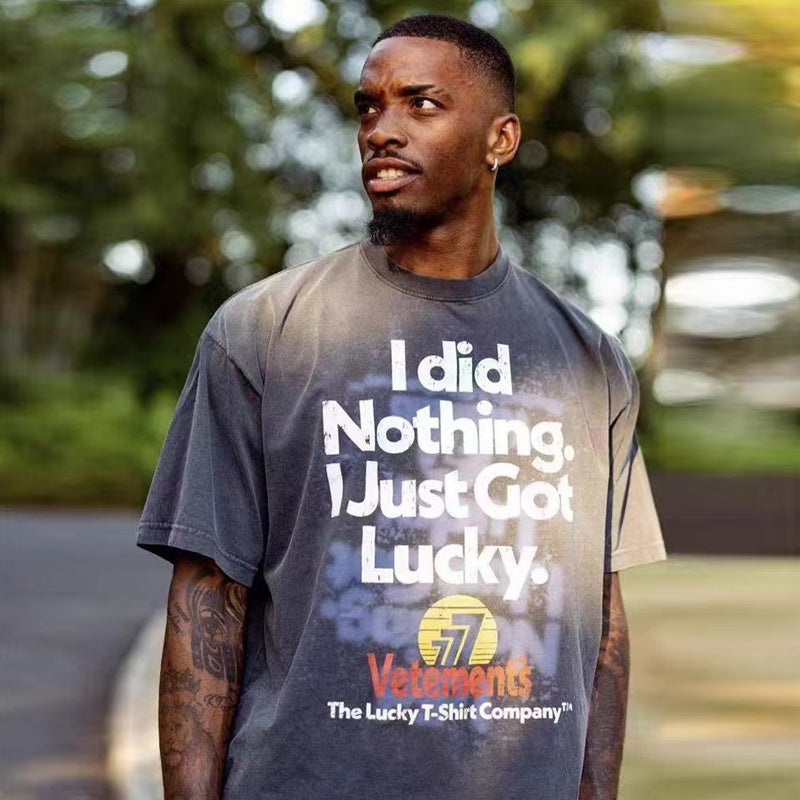 Mens T-shirt Distinctive letter print
