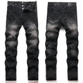 Mens Fashion Jeans Chain embroidery S8261# Pure cotton high quality