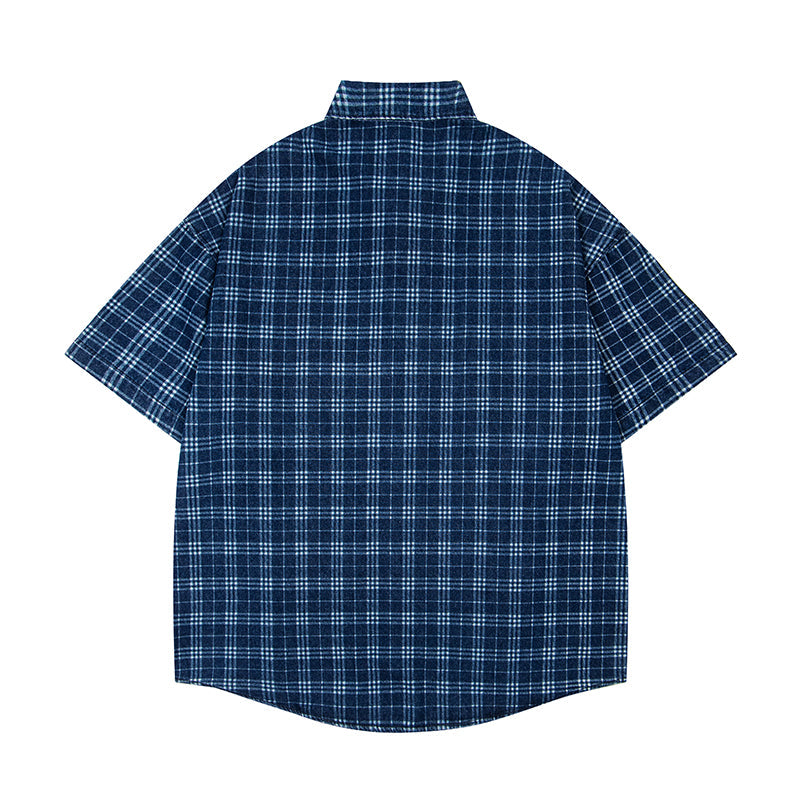 Unisex vintage T-shirt Polo shirt with a stand-up collar