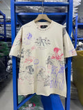 Vintage style washed summer wear T shirt 260G pure cotton high-quality streetwear