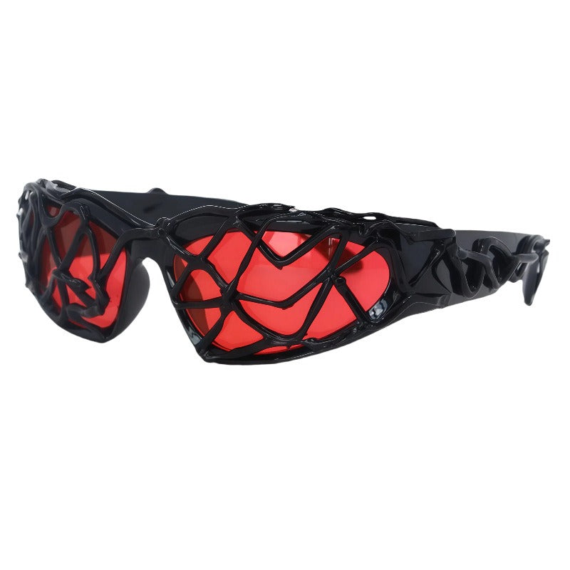 Trendy punk glasses y2k sun protection