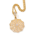 Jewelry Hip Hop 3A Zircon Spider Web Necklace