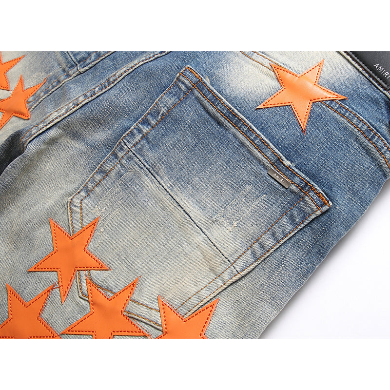AMIRI Jeans High-quality distressed pure cotton
