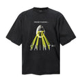 Saint Michael T Shirts Dark Cosmic Alien Aesthetic Distressed Streetwear Artwork