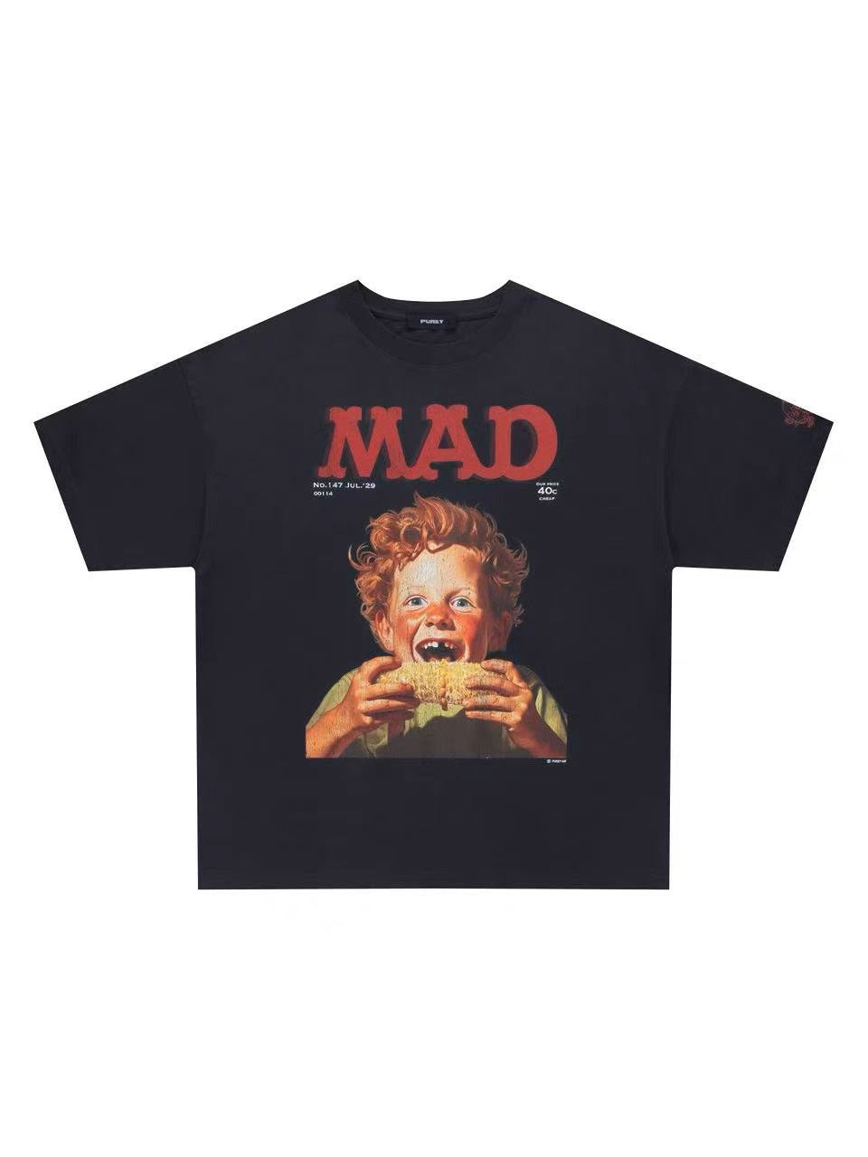 Vintage style washed summer wear T shirt 260G pure cotton high-quality streetwear