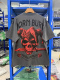 Vintage style washed summer wear T shirt Skull 260G pure cotton high-quality streetwear
