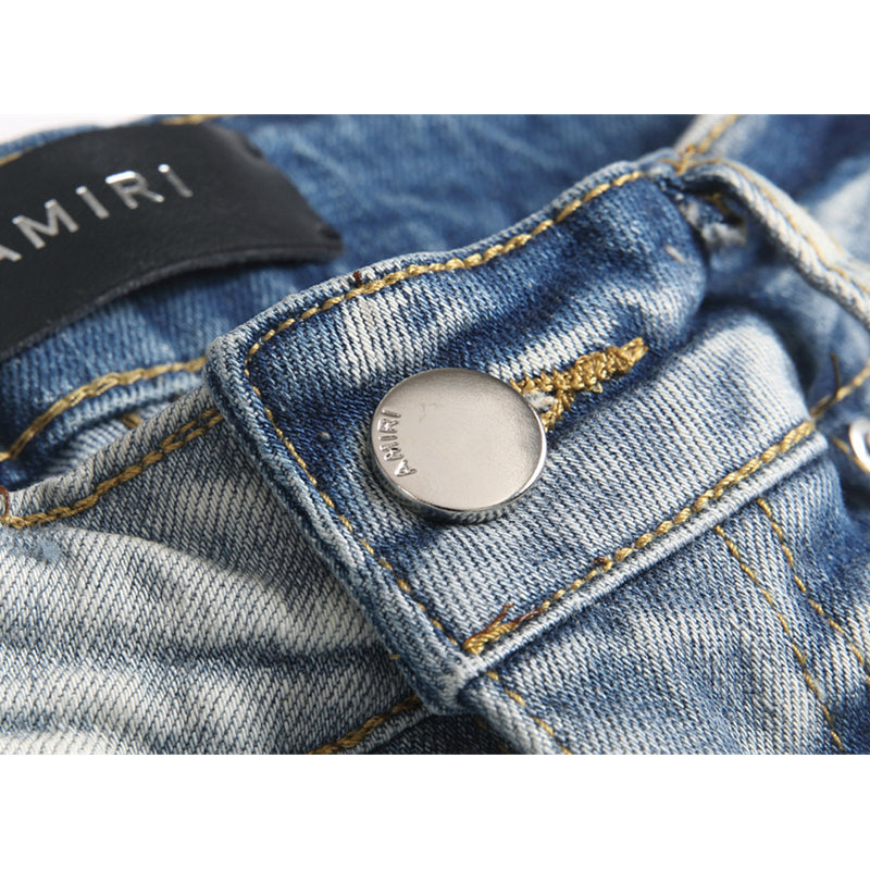AMIRI Jeans High-quality distressed pure cotton