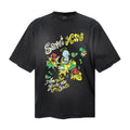 Saint Michael T Shirts Psychedelic Cartoon Angel & Burst Graphic
