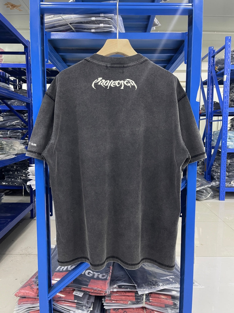 Vintage style washed summer wear T shirt 260G pure cotton high-quality streetwear