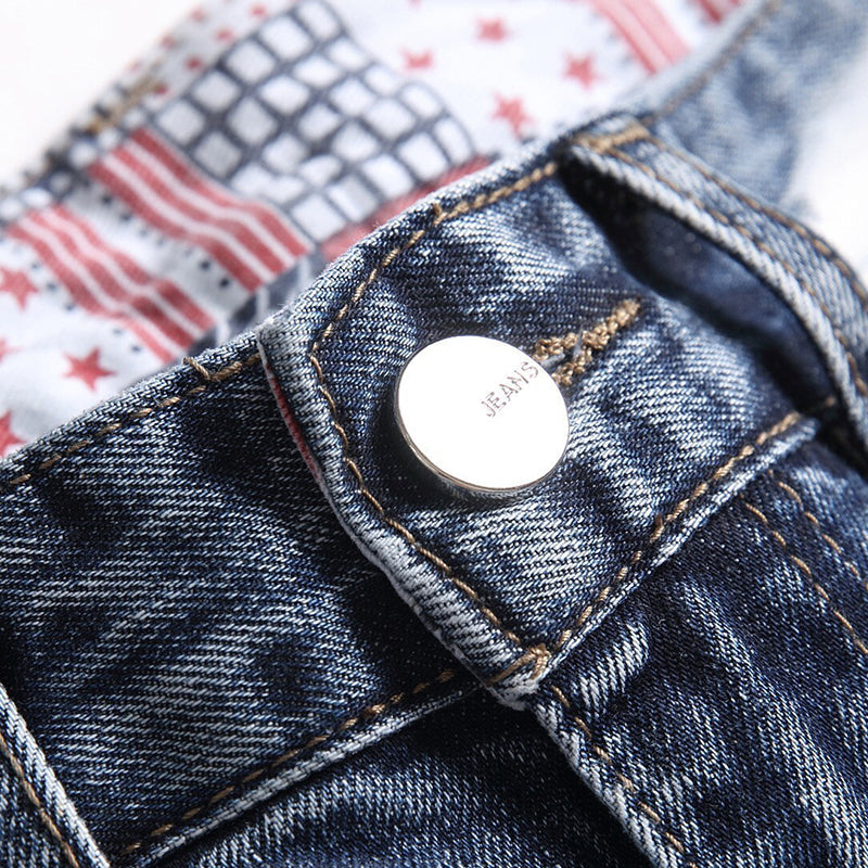 Mens Fashion Jeans MAA Embroidery 896# Pure cotton high quality