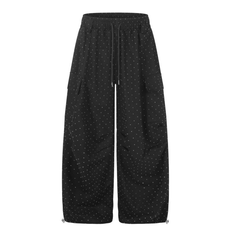 American-style streetwear harem pants Loose Pleated Quick Dry Parachute Apparel