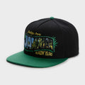 Trendy flat brimmed snapback hatsletter hip hop style grids