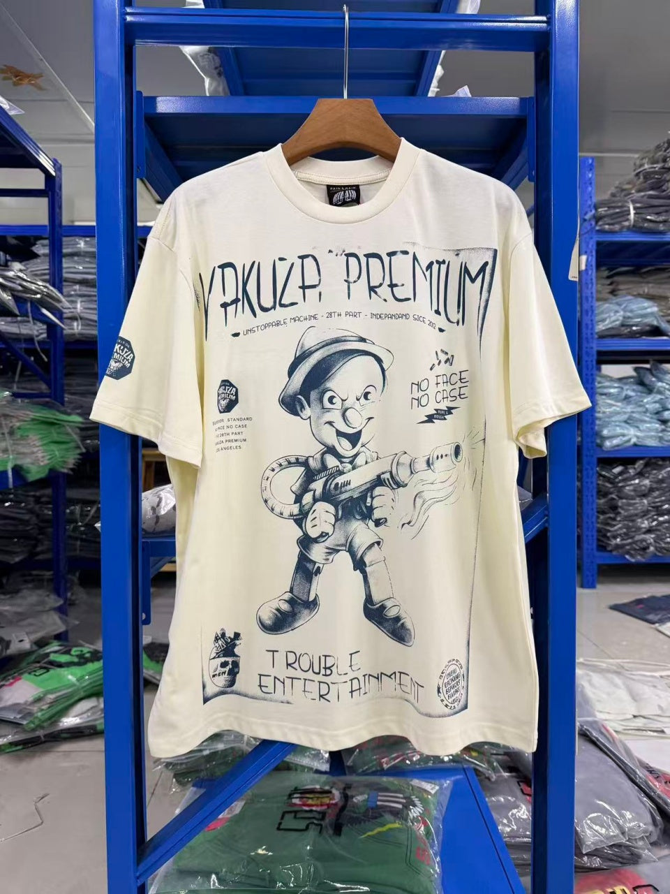 Vintage style washed summer wear T shirt 260G pure cotton high-quality streetwear