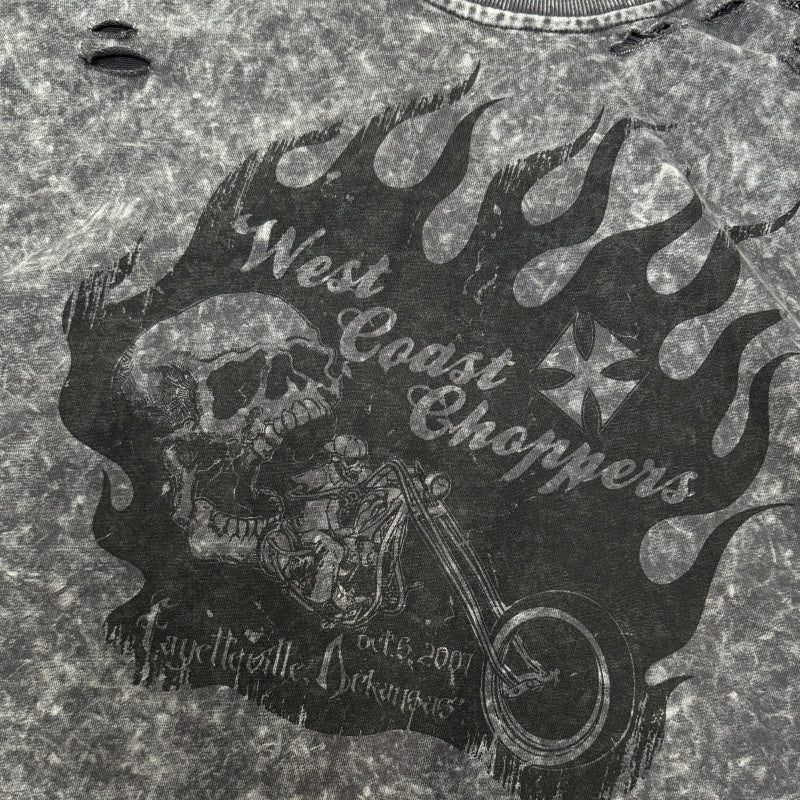 Unisex Vintage  sweatshirt West Coast CSFGANG Limited Edition Crewneck Sweatshirt â€?Heavyweight fabric with a washed, distressed finish and multiple hand-cut, distressed details.
