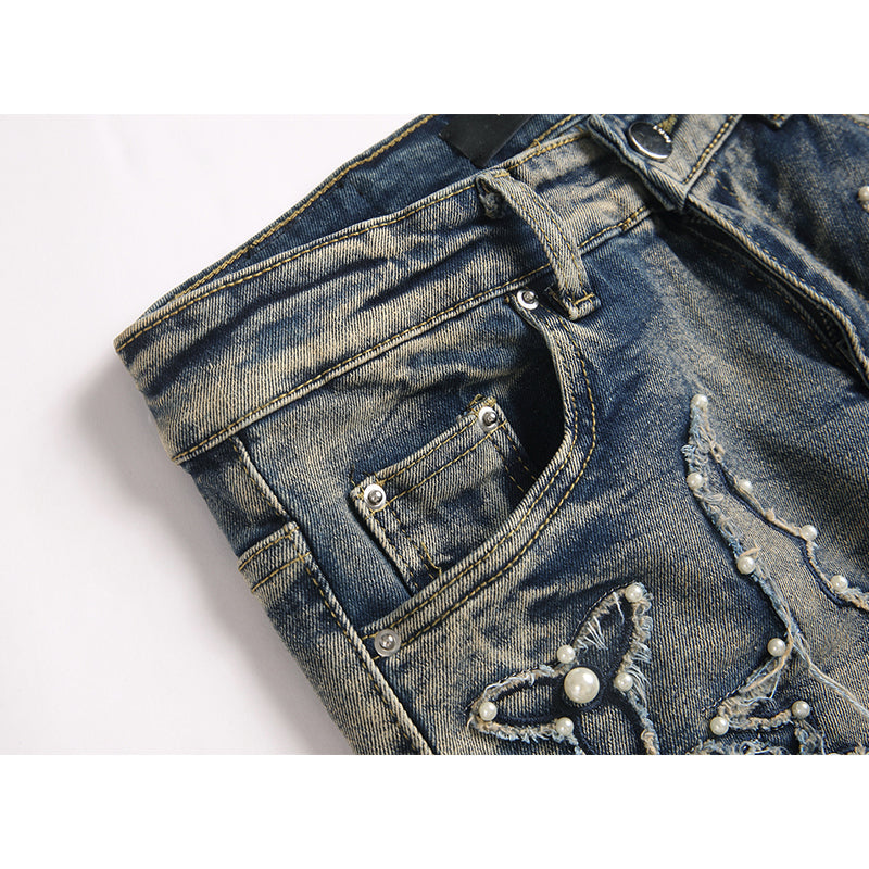 AMIRI Jeans High-quality distressed pure cotton