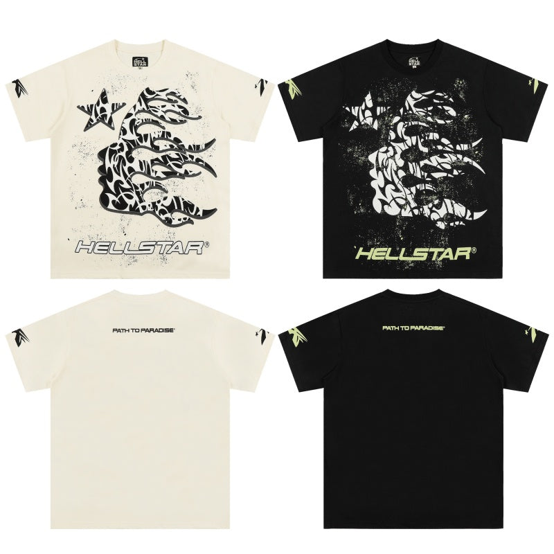 Vintage-style American T-shirt Splatter Monster Talon Star Design