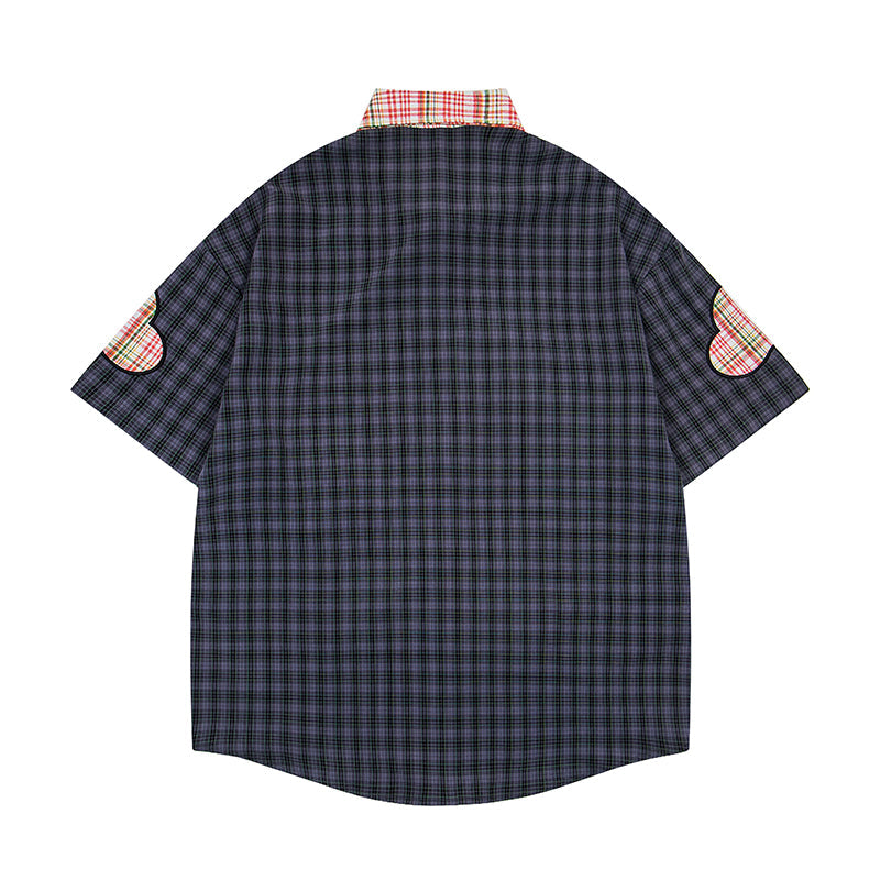 Unisex vintage T-shirt Polo shirt with a stand-up collar