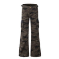 American-style streetwear harem pants Waist adjuster strap vintage silhouette