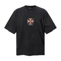 Saint Michael T Shirts Retro Motorbike Company Iron Cross Vintage Casual Shirt