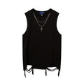 Unisex vintage camisole Solid-color, pure cotton texture