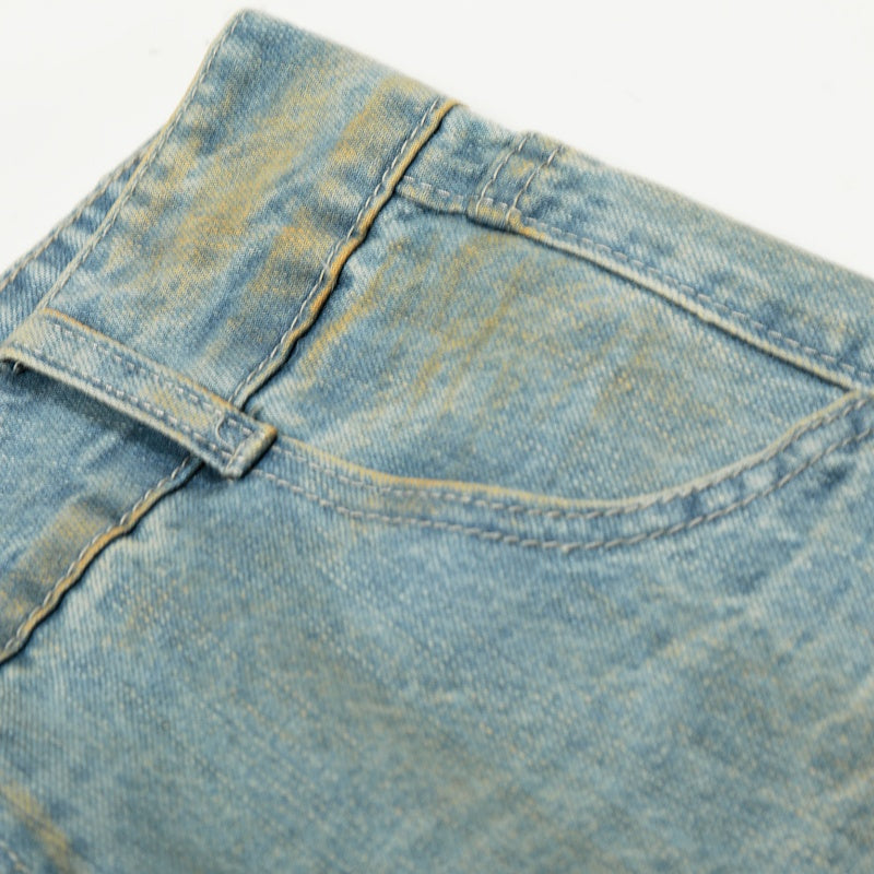 American-style streetwear harem pants Double Button Low Rise Wide Silhouette
