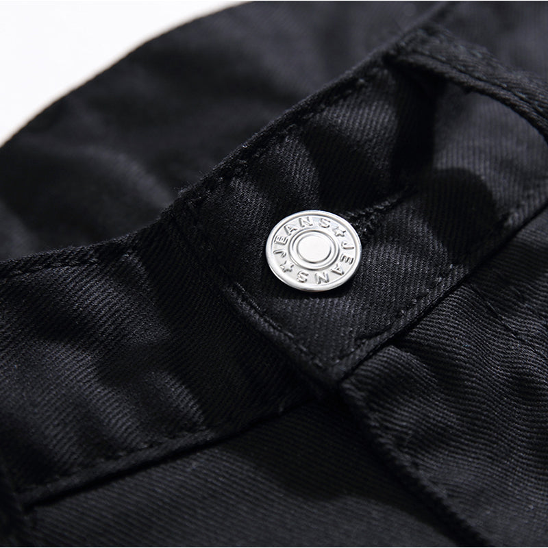 Mens Fashion Jeans Skull Flame 5646# Pure cotton high quality