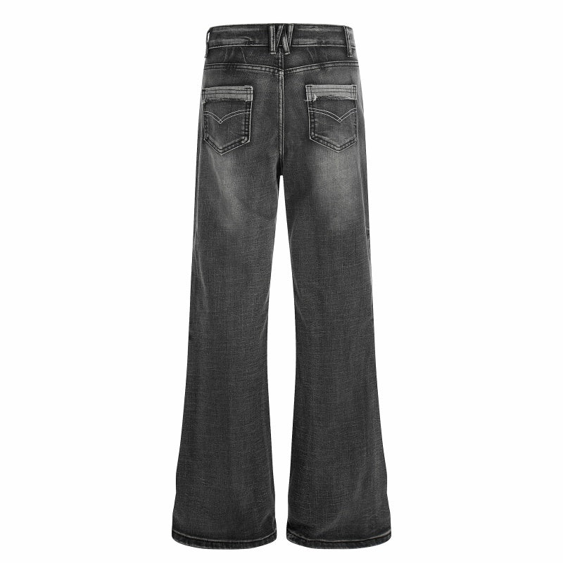 American-style streetwear harem pants Two Color Distressed Classic Outfit